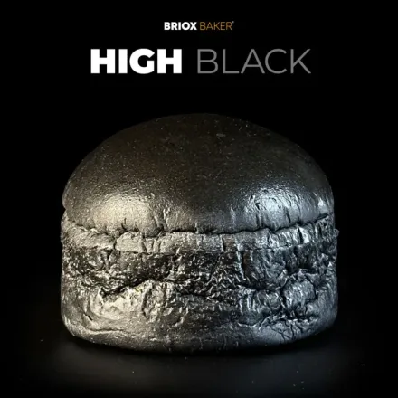 Pan brioche High Black de tinta negra, de Briox Baker